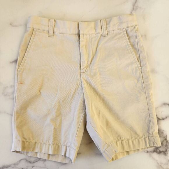 Crew cuts boys light tan beige size 7 100% cotton Stanton shorts - Picture 1 of 5